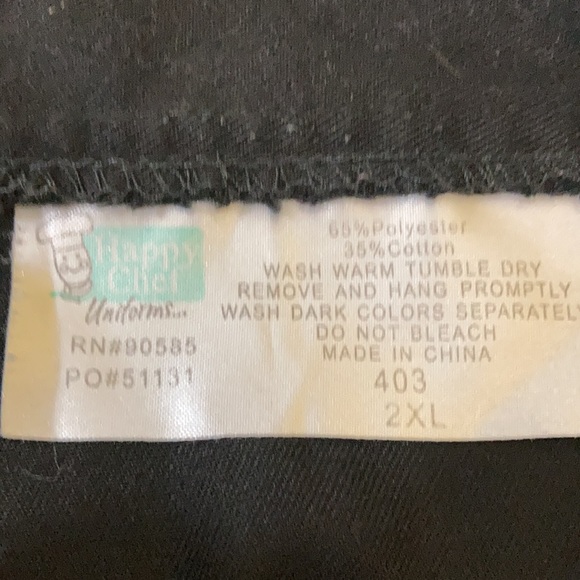 Men’s Happy Chef Signature Coat XXL BLACK - Picture 3 of 7